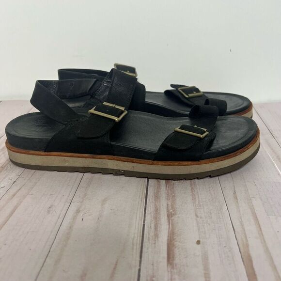 Merrell  Juno Buckle Black Ankle Strap Sandals Sz 8 - Picture 1 of 10